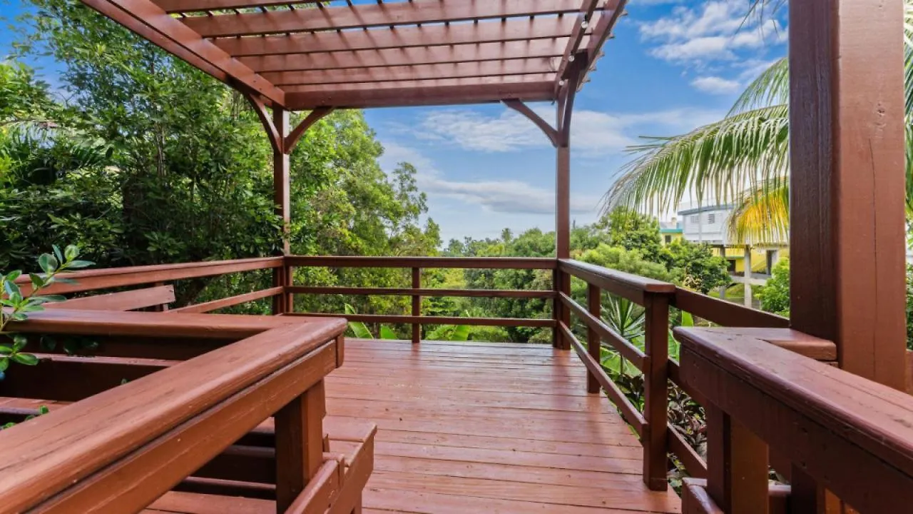 Casita 3 At Ceiba Tree Inn. Tranquility With Garden Views And Pergola With Ocean Overlook Rincon Porto Riko